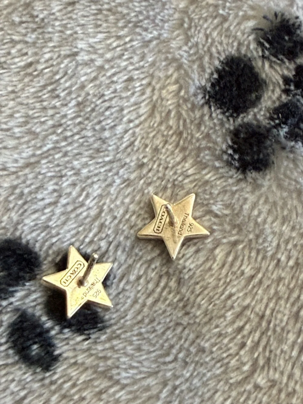 COACH Sterling Silver Star Stud Earrings - Picture 2 of 2